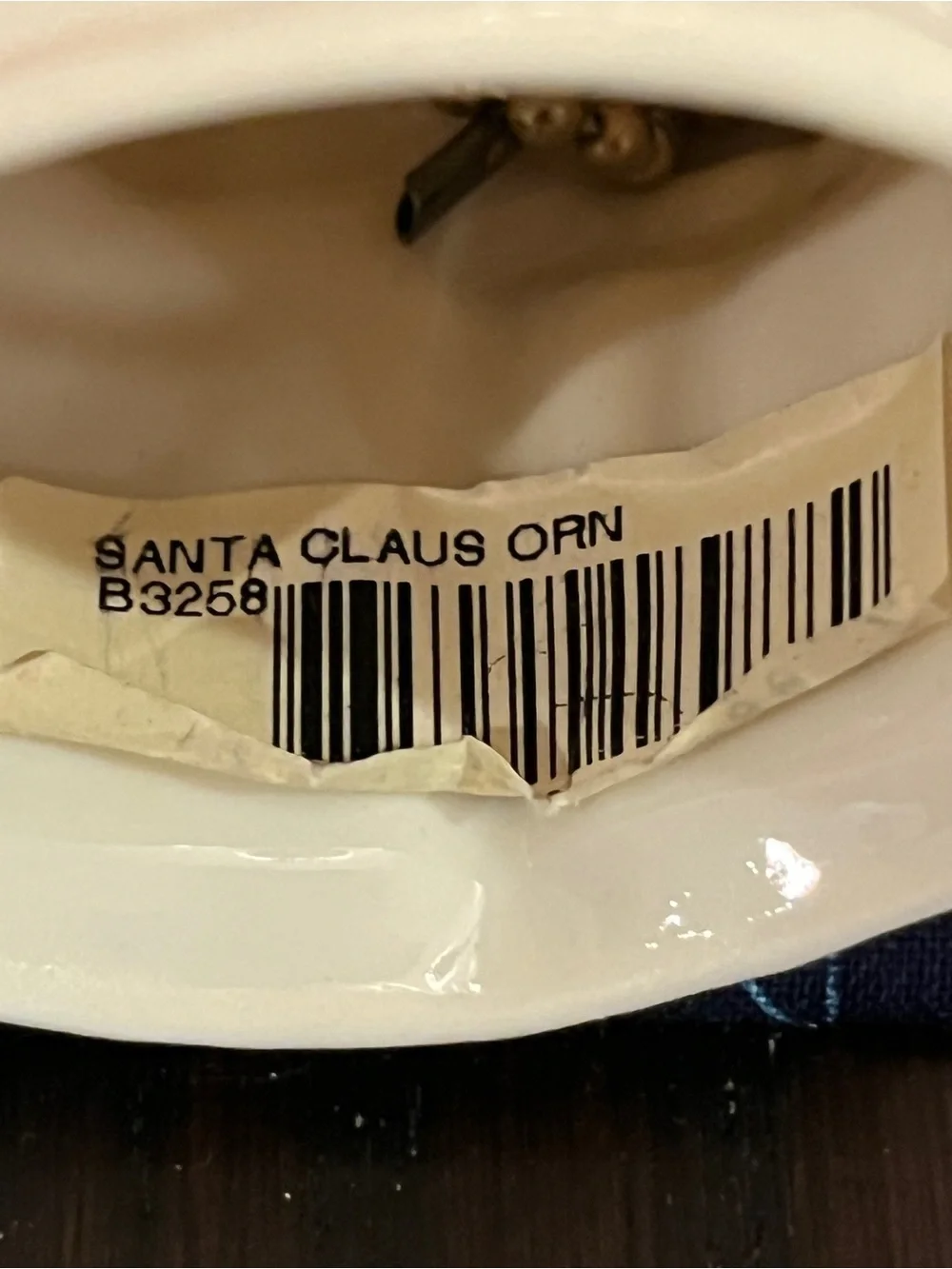 Belleek Santa Christmas Bell Ornament